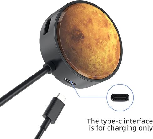 Madevil 4-Port USB Hub مركز بيانات محمول خفيف للغاية 4 في 1 USB 2.0 محور شحن مدمج متعدد المنافذ مع كابل طاقة USB ممتد 1.5 متر متوافق عالميًا مع الهواتف والأجهزة اللوحية والمزيد (أبيض) in Saudi Arabia