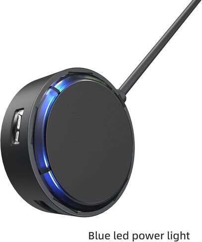 Madevil 4-Port USB Hub مركز بيانات محمول خفيف للغاية 4 في 1 USB 2.0 محور شحن مدمج متعدد المنافذ مع كابل طاقة USB ممتد 1.5 متر متوافق عالميًا مع الهواتف والأجهزة اللوحية والمزيد (أبيض) in Saudi Arabia