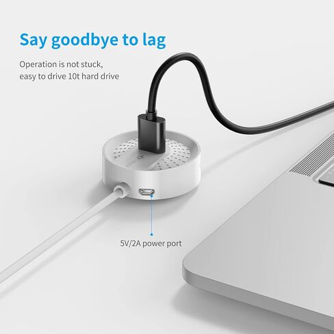 Madevil 4-Port USB Hub Ultra-Light Portable Data Hub 4-in-1 USB 2.0 Charging Hub Compact Multiport Hub with 1.5M Extended USB Power Cable Universally Compatible with Phones, Tablets & More (White) in Kuwait