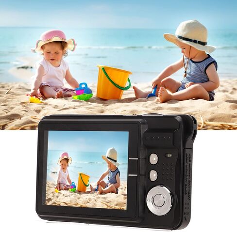 Digital Camera for Kids Teens Boys Girls Adults, 48MP 8X Zoom Digital Camera, Anti Shake Pocket Compact Portable Mini Rechargeable Camera, Gifts for Students Teens in Saudi Arabia