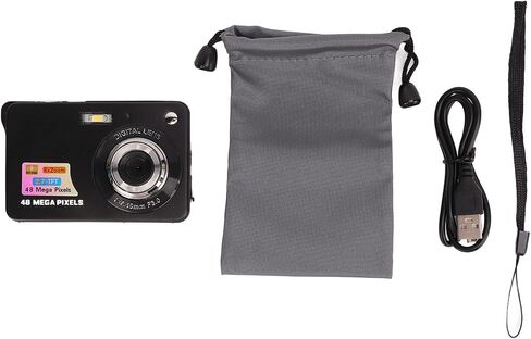 Digital Camera for Kids Teens Boys Girls Adults, 48MP 8X Zoom Digital Camera, Anti Shake Pocket Compact Portable Mini Rechargeable Camera, Gifts for Students Teens in Saudi Arabia