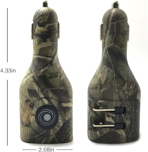 NDLBS 2Pack USB شاحن سيارة، 2 في 1 شاحن سيارة USB محمول مع شاحن حائط قابل للطي لهاتف iPhone X XR XS 7 8 Plus Note 8 9 Galaxy S8 S9 Plus LG Pixel in Kuwait