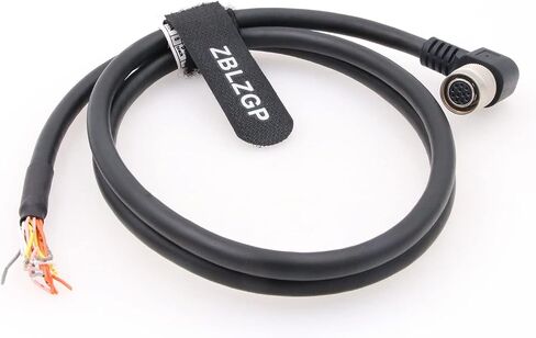 ZBLZGP 12 دبوس Hirose أنثى إلى كابل تشغيل I/O لكاميرات Basler Sony AVT GIGE (1 متر، كابل مستقيم 12 دبوس) in Saudi Arabia