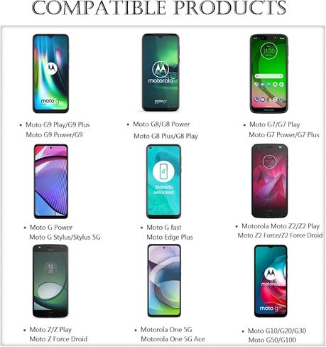 18W Quick Charger Motorola Phone Charging Cord Compatible for Moto G Power 2022/G Stylus 2021, G Fast, G Play, G Pure, G7 Play, Motorola One 5G Ace/Fusion+/Edge Plus/Z4/G100 Charger USB-C Cable (5ft) in Kuwait