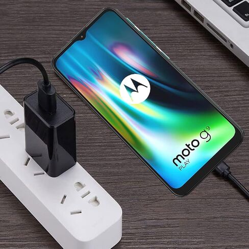 18W Quick Charger Motorola Phone Charging Cord Compatible for Moto G Power 2022/G Stylus 2021, G Fast, G Play, G Pure, G7 Play, Motorola One 5G Ace/Fusion+/Edge Plus/Z4/G100 Charger USB-C Cable (5ft) in Kuwait