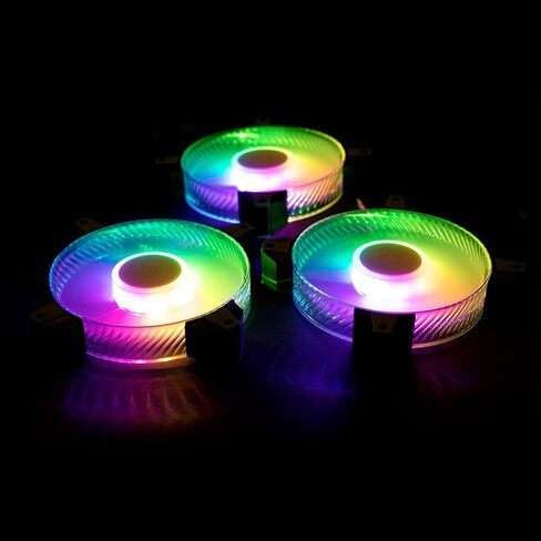 مجموعة مراوح ثلاثية باضاءة RGB قابلة للتعديل 120 ملم من انوين (وحدة التحكم متضمنة) in Kuwait