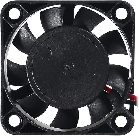 Diitao 5PCS 4010 12V مروحة تبريد، 40x40x10mm مروحة تبريد بدون فرش مع ضوء RGB، 0.05A مروحة تبريد تمامًا للطابعة ثلاثية الأبعاد DVR PC (2-Pin DC 12V RGB متعدد الألوان) in Kuwait