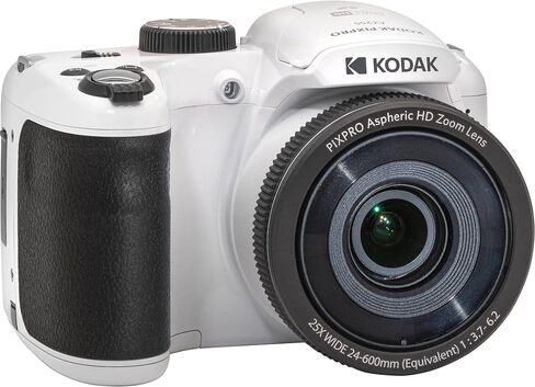 كاميرا Kodak PIXPRO AZ255 الرقمية + بطاقة ذاكرة SanDisk سعة 32 جيجابايت (2) + حقيبة كاميرا/فيديو رقمية (أسود) in Kuwait