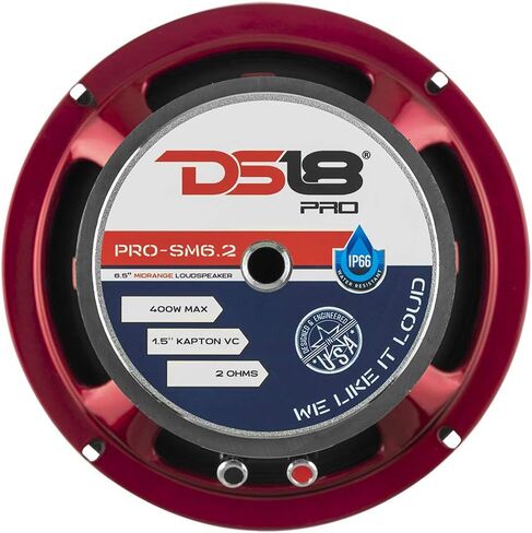 DS18 PRO-SM69.2 6x9 Shallow Water Resistant Cone Mid-Range Loudspeaker 500W Max Power, 250W RMS, 2 Ohms - Perfect for Motorcycle Applications (1 Speaker) in Saudi Arabia