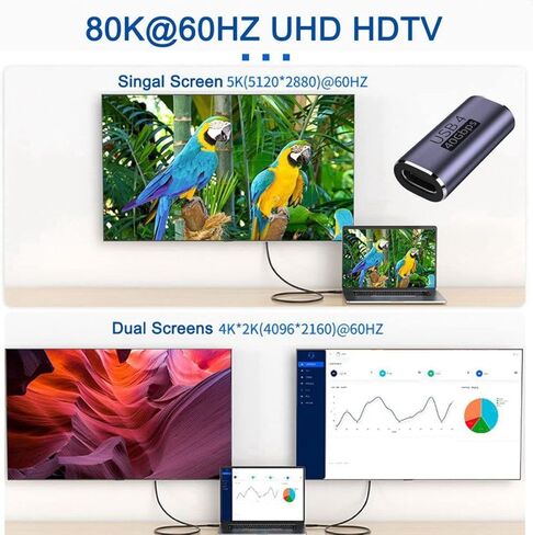ChenYang CY USB C ذكر إلى أنثى محول، USB4 نوع C 90 درجة أعلى إلى أسفل بزاوية 100 واط بيانات الطاقة 8K محول موصل تمديد الفيديو in Kuwait