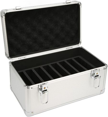 14 Bays Hard Drive Storage Case for 8 Bays 3.5 inch, 6 Bays 2.5 inch HDD, Aluminum and EVA Hard Drive Case, Shockproof Hard Disk Protection Box for 3.5 inch Hard Disk in Saudi Arabia