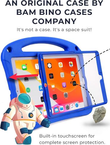 Bam Bino Space Suit Rugged Kids Case for iPad 9th 8 7 Gen, Air 3, Pro 10.5 in Saudi Arabia
