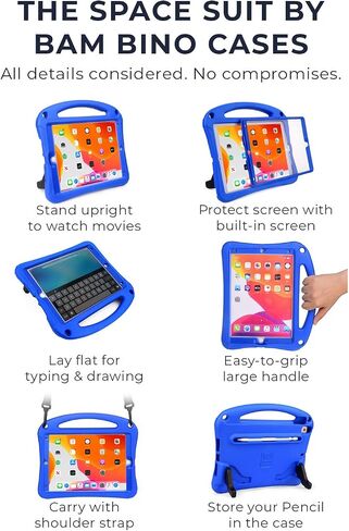 Bam Bino Space Suit Rugged Kids Case for iPad 9th 8 7 Gen, Air 3, Pro 10.5 in Saudi Arabia