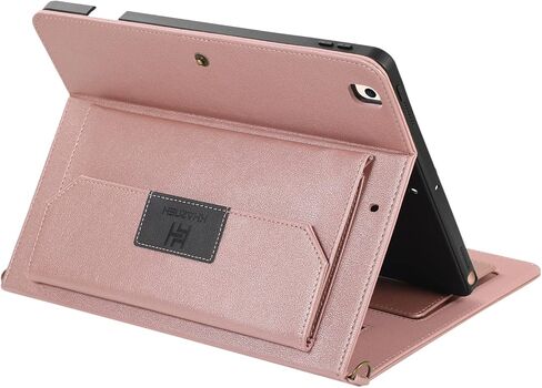 Wallet case for iPad Mini6 8.3 inch，iPad Mini 6th Generation 2021 case PU Leather with Shoulder Strap Pen Holder Hand Strap Card Holder Pocket Kickstand (iPad Mini6（2021）, Brown) in Kuwait