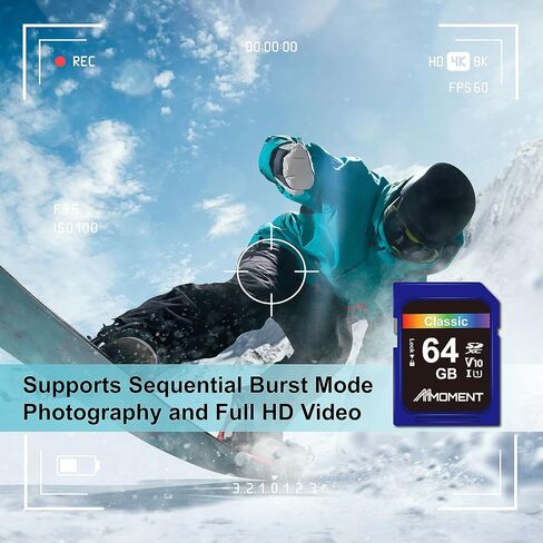MMOMENT 32GB Full-Size SDHC Card, MM11 UHS-I U1 V10, 96MB/s Read | SD card for digital and trail cameras; up to 96MB/s read, 25MB/s write for Full HD; full-size SDHC, not microSD. in Kuwait