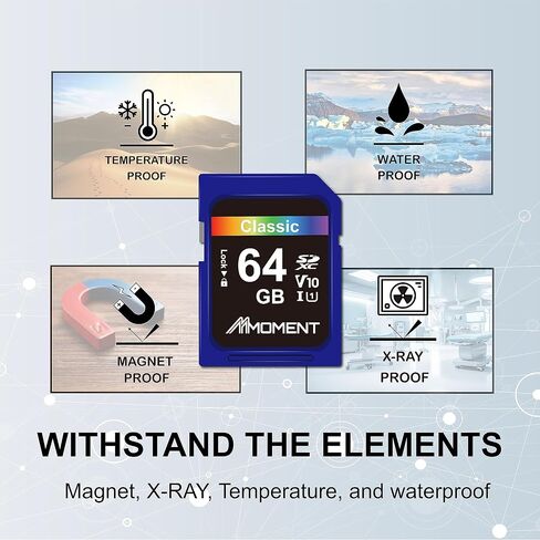 MMOMENT 32GB Full-Size SDHC Card, MM11 UHS-I U1 V10, 96MB/s Read | SD card for digital and trail cameras; up to 96MB/s read, 25MB/s write for Full HD; full-size SDHC, not microSD. in Kuwait