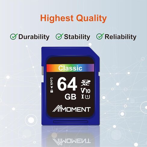 MMOMENT 32GB Full-Size SDHC Card, MM11 UHS-I U1 V10, 96MB/s Read | SD card for digital and trail cameras; up to 96MB/s read, 25MB/s write for Full HD; full-size SDHC, not microSD. in Kuwait