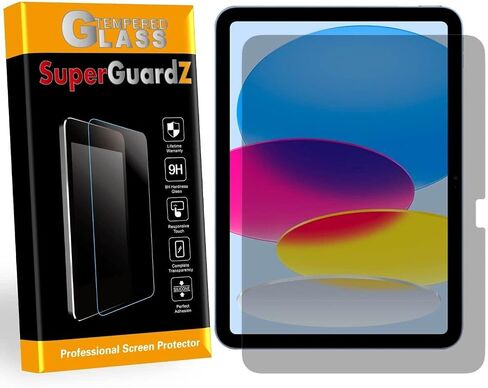 لجهاز iPad 10.9 بوصة (الجيل العاشر، 2022) واقي شاشة من الزجاج المقوى [مضاد للخصوصية]، SuperGuardZ، مضاد للخدش 9H، حافة مستديرة 2.5D، مضاد للفقاعات in Saudi Arabia
