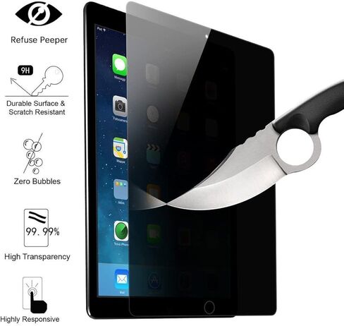 لجهاز iPad 10.9 بوصة (الجيل العاشر، 2022) واقي شاشة من الزجاج المقوى [مضاد للخصوصية]، SuperGuardZ، مضاد للخدش 9H، حافة مستديرة 2.5D، مضاد للفقاعات in Saudi Arabia
