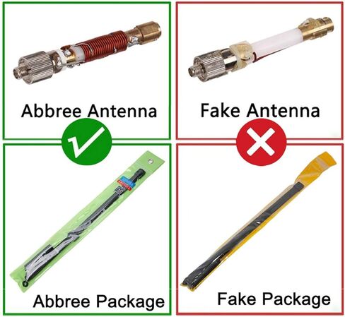 ABBREE AR-152G Gooseneck SMA-Male Connector Dual Band 144/430Mhz 88CM/34.6-Inch Foldable Tactical Antenna for GMRS Radio Yaesu TYT Wouxun Ham Two Way Radio in Kuwait