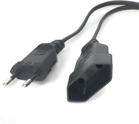 Tekit European EU 2 Prong Power Cord Cable VDE Male to Female Power Extension Cord Cable M/F for PC Computer PDU UPS (3M) in Kuwait