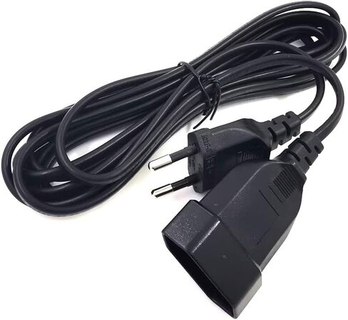 Tekit European EU 2 Prong Power Cord Cable VDE Male to Female Power Extension Cord Cable M/F for PC Computer PDU UPS (3M) in Kuwait