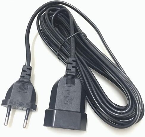 Tekit European EU 2 Prong Power Cord Cable VDE Male to Female Power Extension Cord Cable M/F for PC Computer PDU UPS (3M) in Kuwait