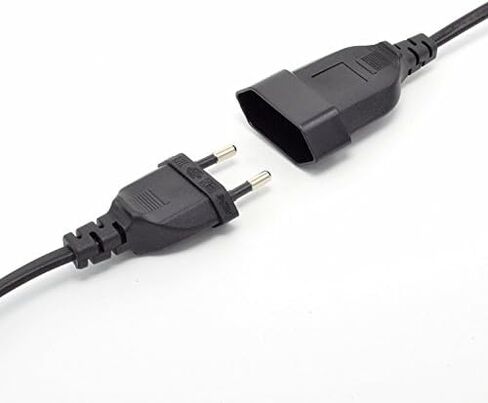 Tekit European EU 2 Prong Power Cord Cable VDE Male to Female Power Extension Cord Cable M/F for PC Computer PDU UPS (3M) in Kuwait