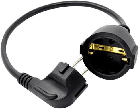 Tekit الأوروبي الاتحاد الأوروبي 2 الشق كابل سلك الطاقة VDE ذكر إلى أنثى كابل تمديد الطاقة كابل M / F للكمبيوتر الكمبيوتر PDU UPS (3M) in Kuwait