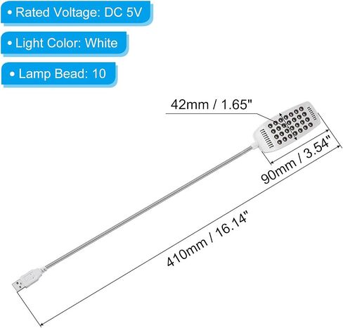 PATIKIL Keyboard Light Laptop Lamp USB LED Lights, 28 Lamp Beads LED Light Touch Control Flexible Stick Long Geeseneck Lamp, Pink in Saudi Arabia