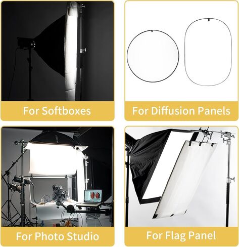 Selens 1 Yard x 67 Inch / 1M x 1.7M Diffusion Fabric, Nylon Silk White Seamless Light Modifier for Photography Lighting, Softbox and Light Tents in Saudi Arabia