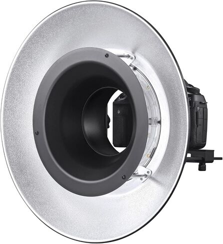 GODOX Reflector with Silver Interior Beauty Dish RFT-25S for Godox R200 Ring Flash Head in Saudi Arabia