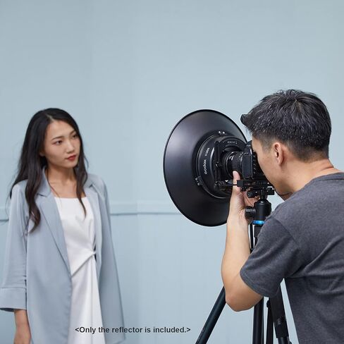 GODOX Reflector with Silver Interior Beauty Dish RFT-25S for Godox R200 Ring Flash Head in Saudi Arabia