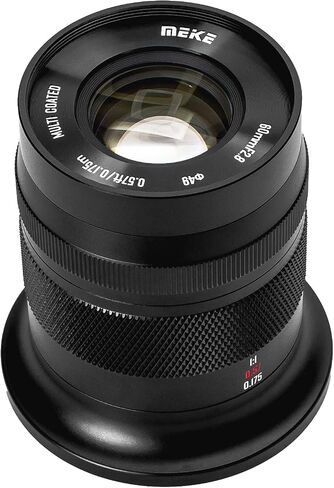 Meike 60mm f2.8 Large Aperture APS-C Frame Manual Focus Prime Fixed Lens Compatible with Canon EF-M Mount Mirrorless Cameras EOS M M2 M3 M5 M6 M10 M50 M100 M6II M200 etc in Saudi Arabia