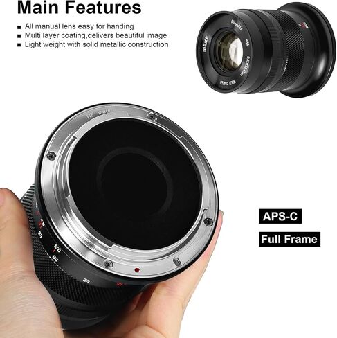 Meike 60mm f2.8 Large Aperture APS-C Frame Manual Focus Prime Fixed Lens Compatible with Canon EF-M Mount Mirrorless Cameras EOS M M2 M3 M5 M6 M10 M50 M100 M6II M200 etc in Saudi Arabia