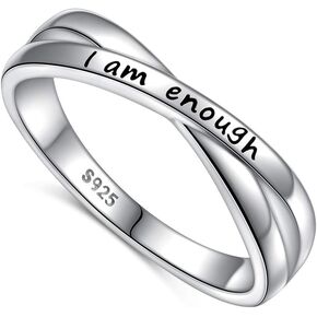 DAOCHONG Sterling Silver I Am Enough Ring