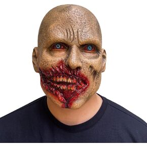 Scary Walking Dead Zombie Mask Creepy Latex Halloween Costume Horror Bloody Adult Halloween Decoration Props in Saudi Arabia