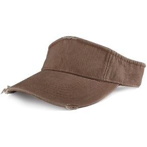 Armycrew Frayed Pigment Dyed Garment Washed Distressed Adjustable Visor Cap