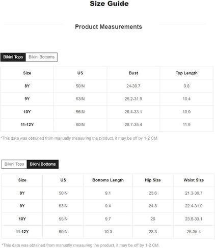 Cozyease Girls' Plain 2 Piece Swimsuit Scallop Trim Scoop Neck Sleeveless Bikini Set in Saudi Arabia