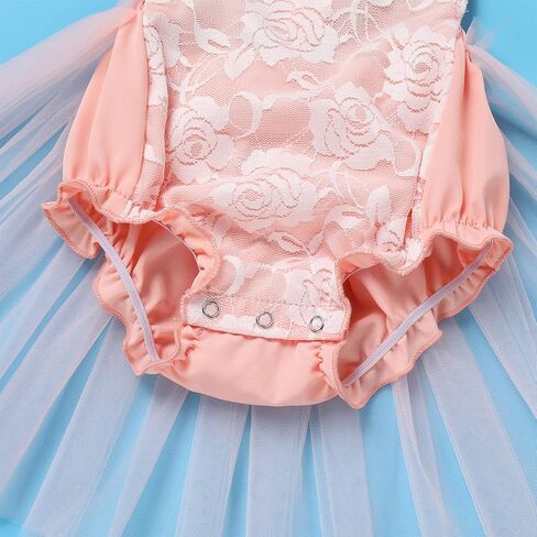 زي عيد الميلاد الأول للفتيات الصغيرات بوهو قطعة واحدة من الدانتيل المكشكش الأميرة توتو فستان بدون ظهر ملابس حفلات التقاط الصور in Kuwait