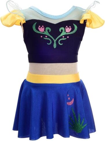 ملابس سباحة من قطعتين من Dressy Daisy Girls Princess قطعتين ملابس سباحة بدلة سباحة ملابس سباحة مع تنورة in Kuwait