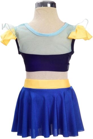 ملابس سباحة من قطعتين من Dressy Daisy Girls Princess قطعتين ملابس سباحة بدلة سباحة ملابس سباحة مع تنورة in Kuwait