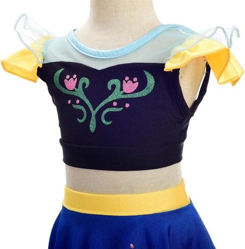 ملابس سباحة من قطعتين من Dressy Daisy Girls Princess قطعتين ملابس سباحة بدلة سباحة ملابس سباحة مع تنورة in Kuwait