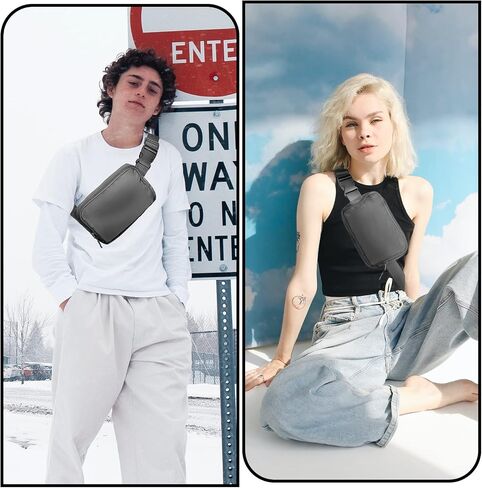 Joysoda Fanny Pack، حقيبة حزام، 40 بوصة حزام قابل للتعديل في كل مكان، للنساء والرجال in Kuwait