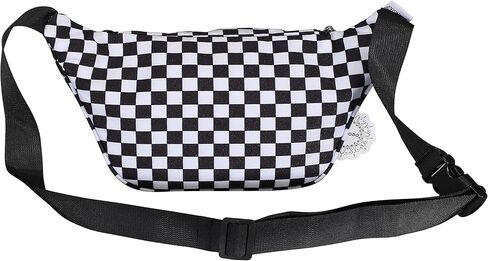 Shiny Neon Fanny Bag for Women Rave Festival Hologram Bum Travel Waist Pack (Clear Iridescent) in Kuwait