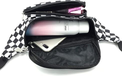 Shiny Neon Fanny Bag for Women Rave Festival Hologram Bum Travel Waist Pack (Clear Iridescent) in Kuwait