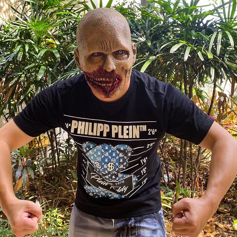 Scary Walking Dead Zombie Mask Creepy Latex Halloween Costume Horror Bloody Adult Halloween Decoration Props in Kuwait