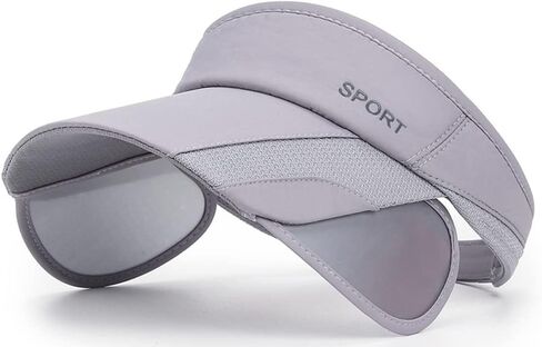 Sun Visor Hat for Women and Men - Retractable Brim Sport Hat, Summer Golf Tennis Running Beach Hat with Ponytail Hole in Kuwait
