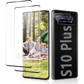 VITAVELAAA 2+2 واقي شاشة Galaxy S10 Plus، فتح بصمة الإصبع، زجاج مقسى بصلابة 9H، مقاوم للخدش، شفاف عالي الدقة لهاتف Samsung Galaxy S10 Plus واقي شاشة زجاجي (6.4 بوصة) in Kuwait