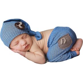 Zeroest Newborn Photography Props Newborn Photography Outfits Boy Newborn Boy Outfits Photoshoot Clothes Pants With Hats
